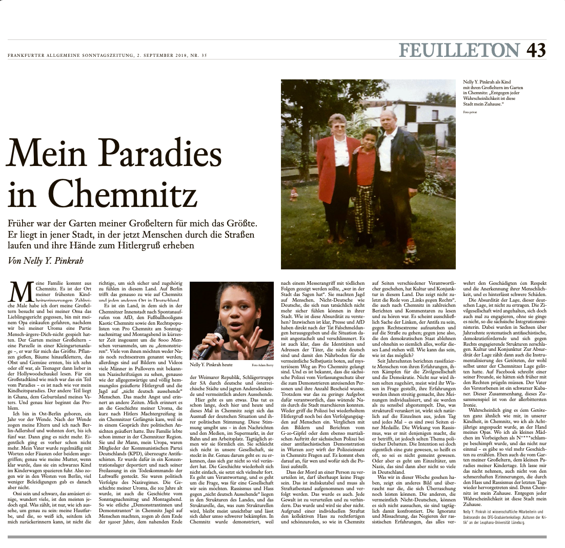 Cover of Frankfurter Allgemeine Sonntagszeitung