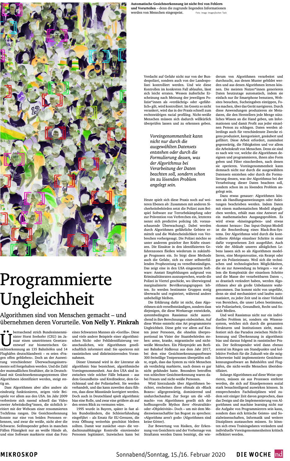 Cover of Neues Deutschland